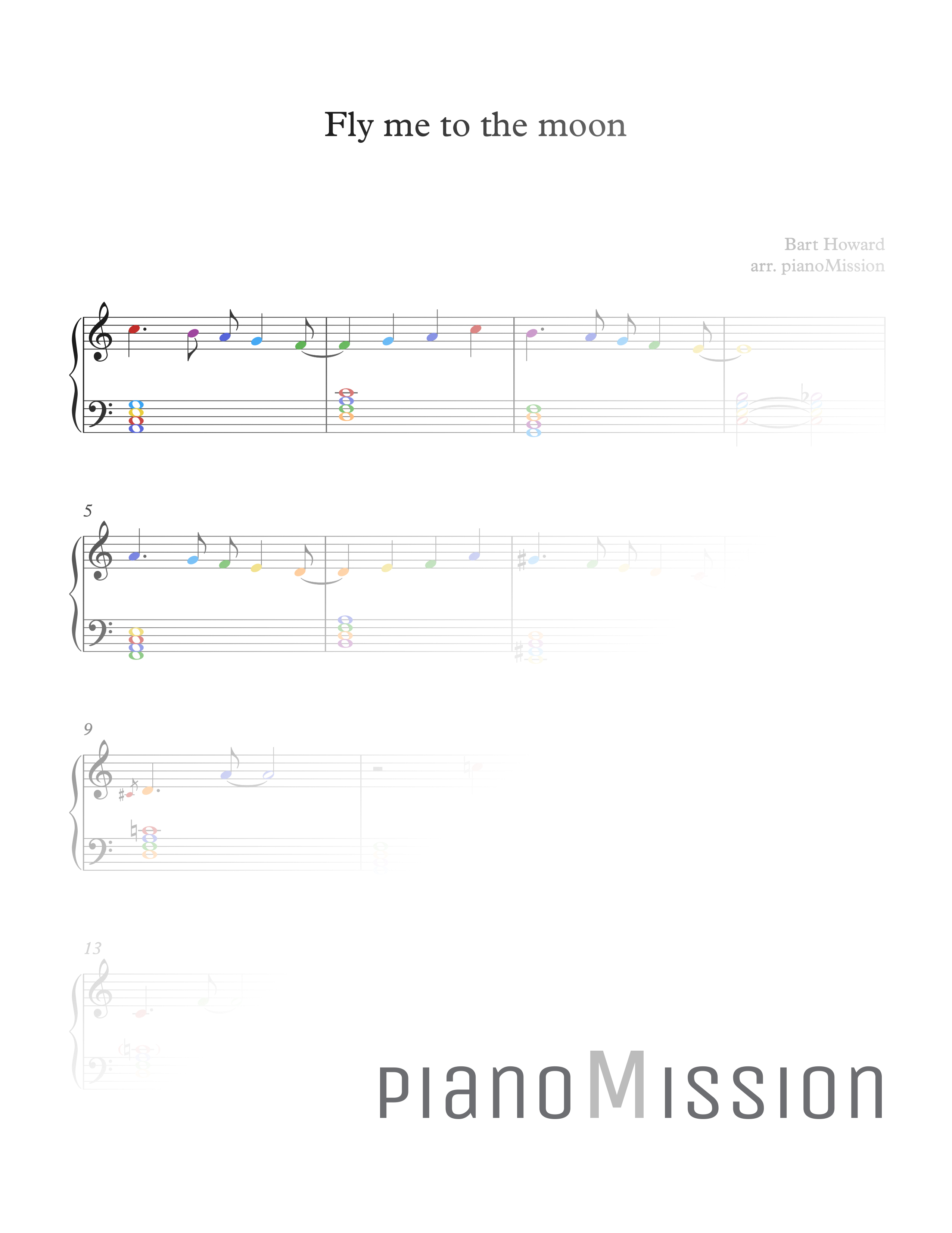 Fly Me To The Moon Chapter 7 FLY ME TO THE MOON ( color & B/W | PDF ) – PianoMission